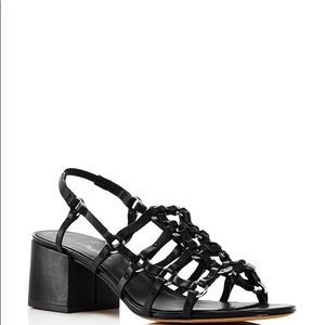 3.1 Phillip Lim leather Cube Strappy Caged Sandals